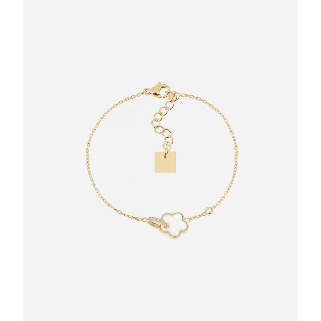 ZAG  Bijoux Subtiele sparkle gouden armband