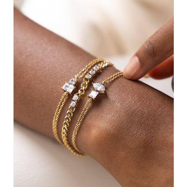 Subtiele sparkle glitter armbandjes