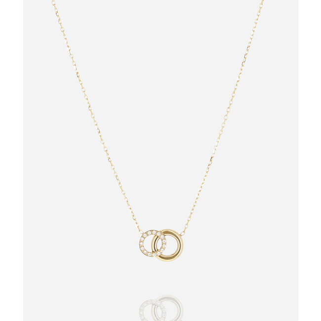 ZAG  Bijoux Goud ketting forever yours met verbinding symbool