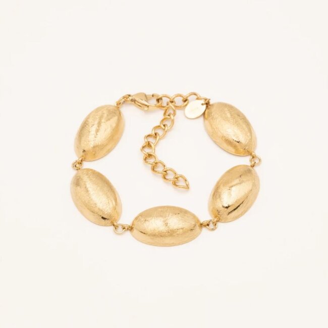 Stoere matte armband of zigzag
