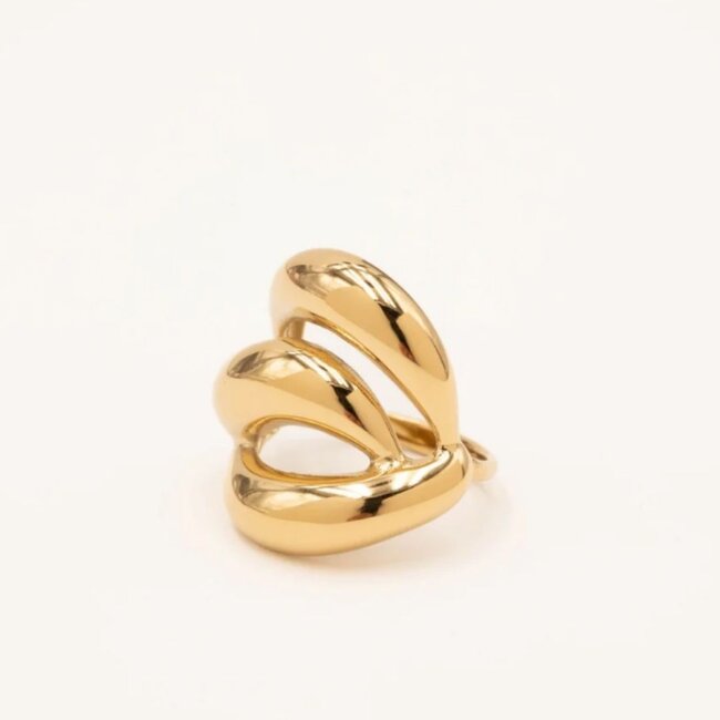 Mooie timeless statement piece gouden ring