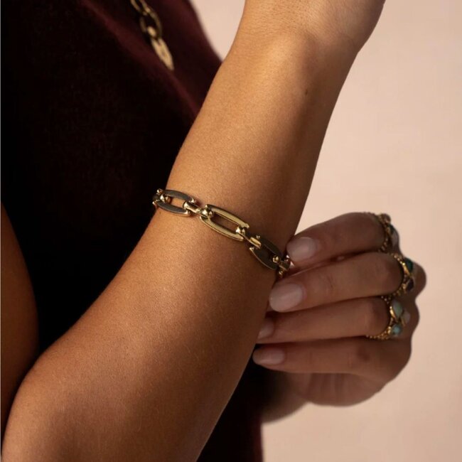 Jouw nieuwe favoriete gouden schakelarmband
