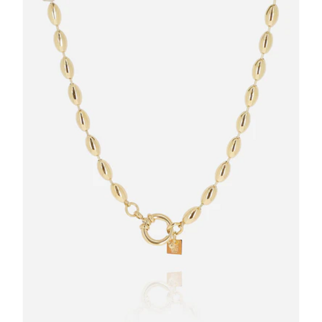 Trendy tijdloze stoere druppel Ketting