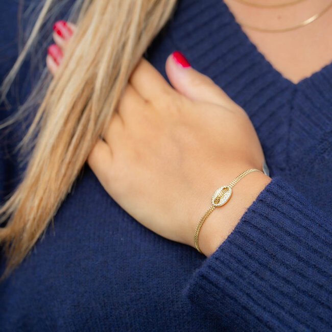 ZAG Bijoux Subtiele sparkle glitter armband