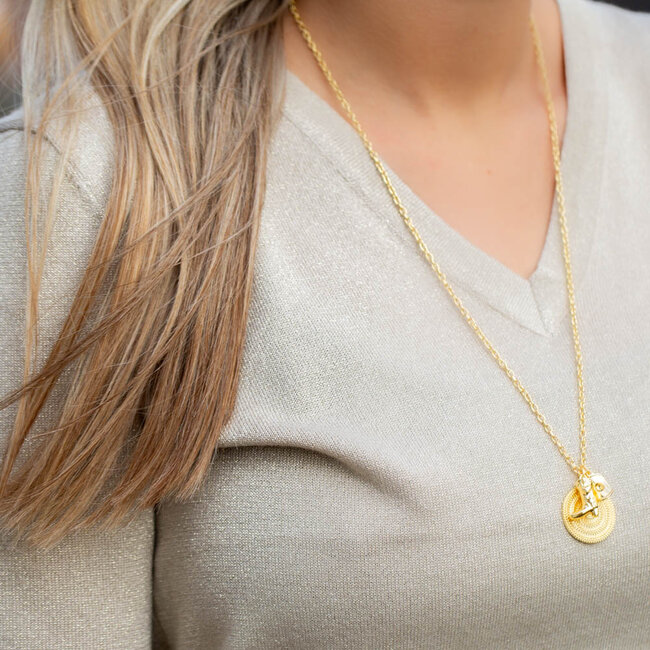 Biba Western ketting met cowboyhoed, laars en munt