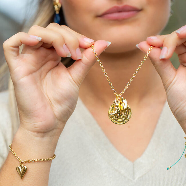 Biba Western ketting met cowboyhoed, laars en munt