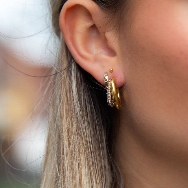 Day & Eve by Go Dutch Label Bijzondere oorbellen met dubbel-look