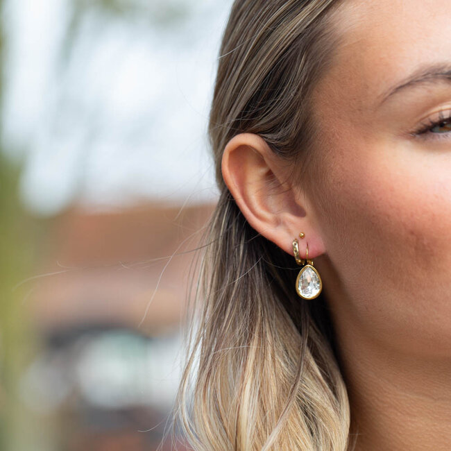 Day & Eve  Chique crystal druppel Oorbellen