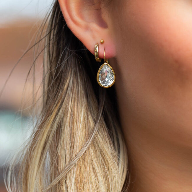 Day & Eve  Chique crystal druppel Oorbellen