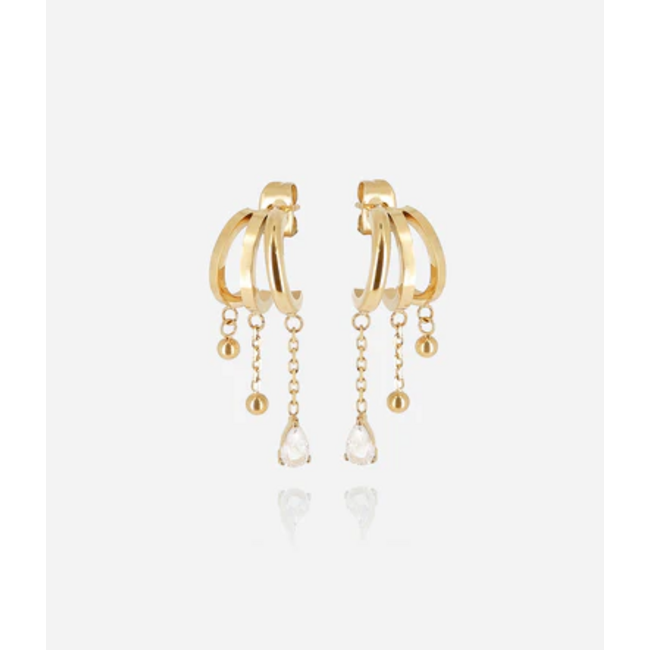 ZAG  Bijoux Goud oorbellen optisch trio