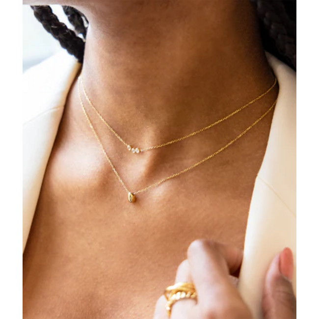 ZAG  Bijoux Tijdloze minimalistische subtiele hanger ketting