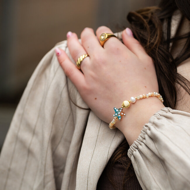 Biba Into the ocean zeegroene armbandjes of met zeester