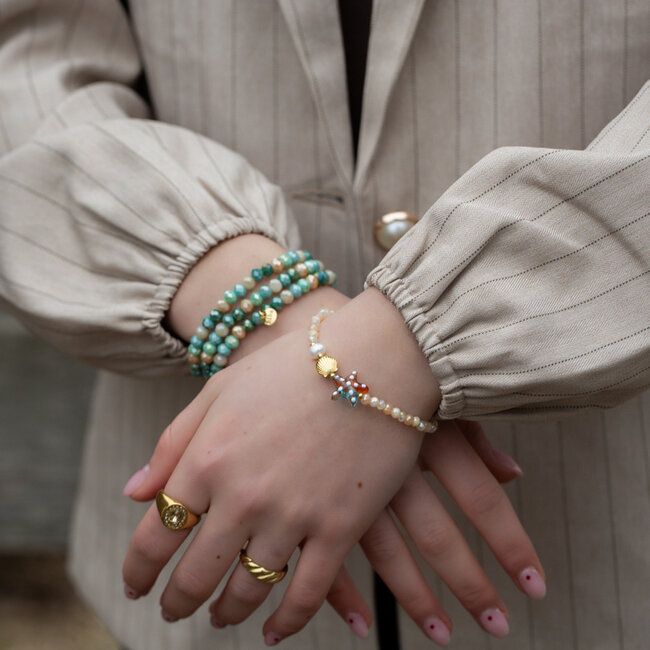 Biba Into the ocean zeegroene armbandjes of met zeester