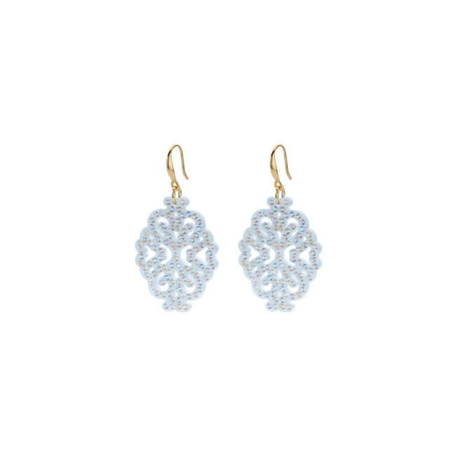 Turquoise oosterse boho oorbellen