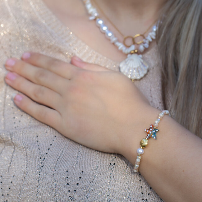 Biba Into the ocean zeegroene armbandjes of met zeester