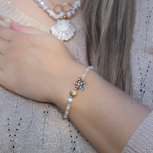 Into the ocean zeegroene armbandjes of met zeester