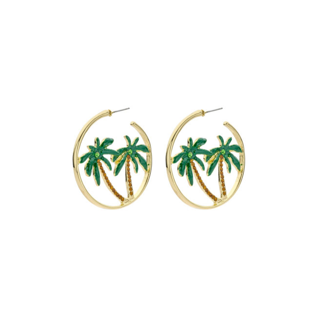 Biba Tropical vibes palmboom Oorbellen
