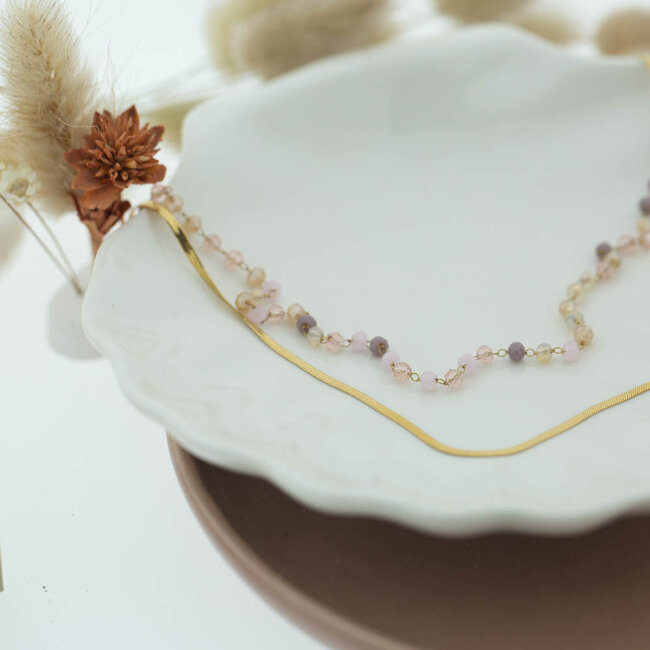 Sunset soul ketting pastel