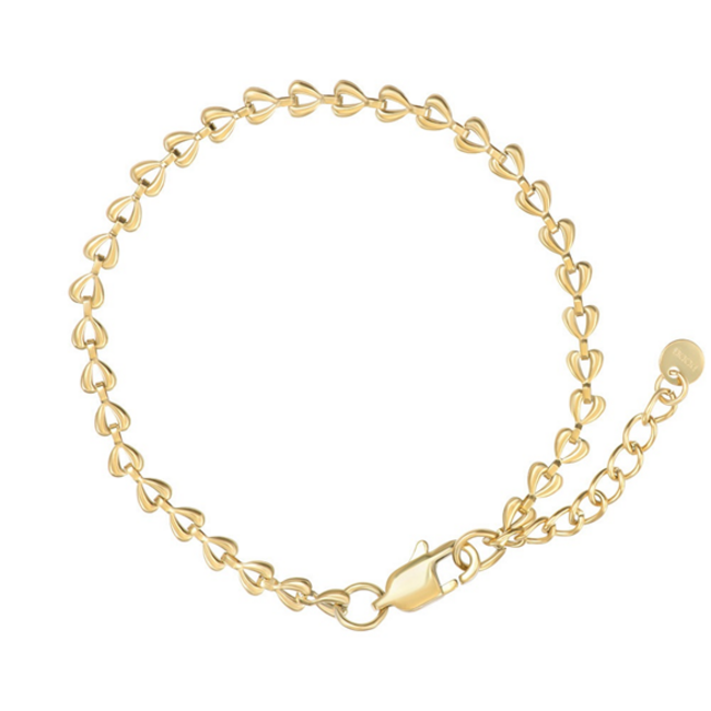 IXXXI Sunset Armband goud schakel of Ocean parels