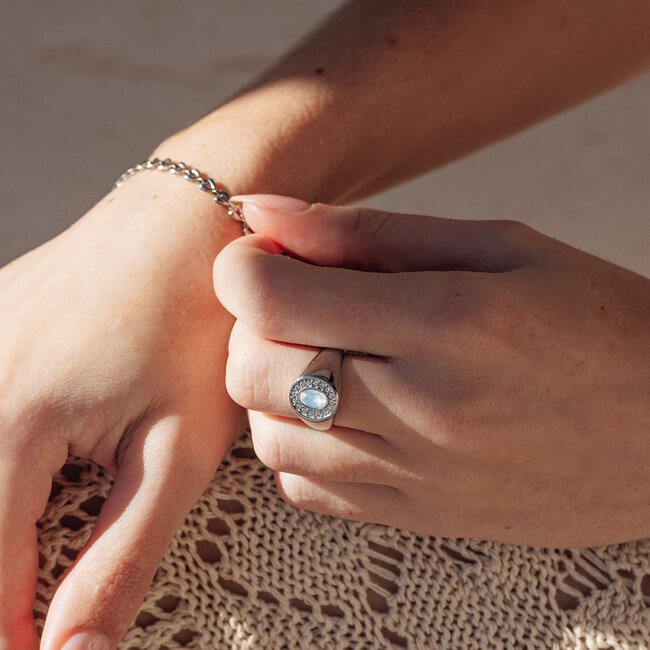 Fame ring Ember Sand Zilver