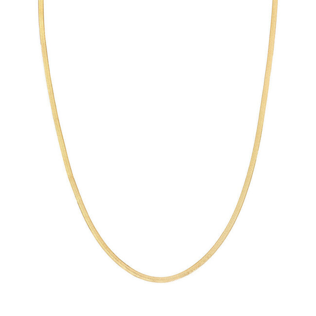 Sunset soul ketting smalle platte schakel