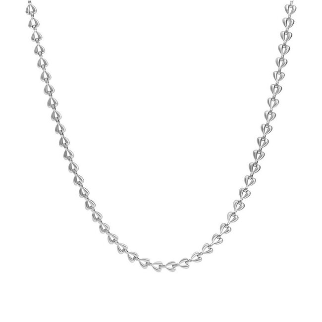 IXXXI Kettingen zilver schakel of hartjes