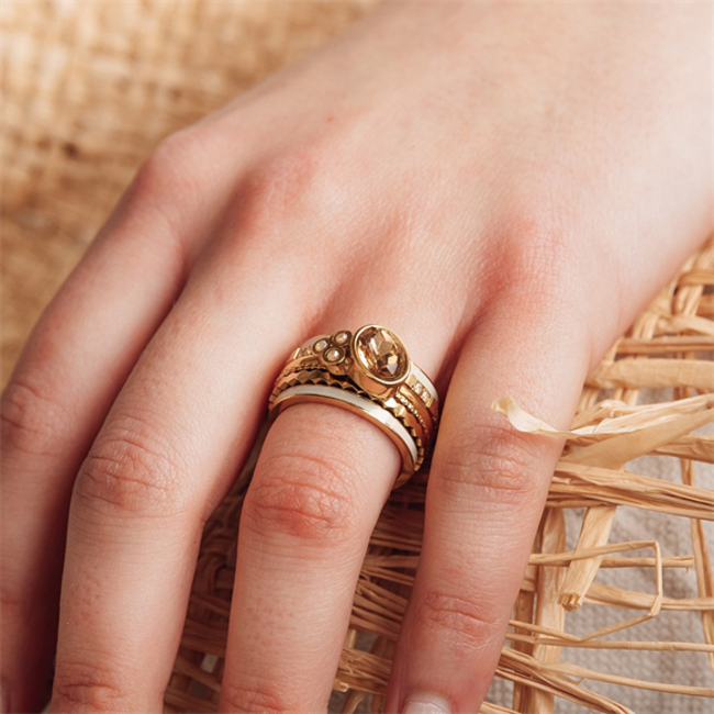 IXXXI Complete goud ring  sunkissed in zilver goud of rosegoud