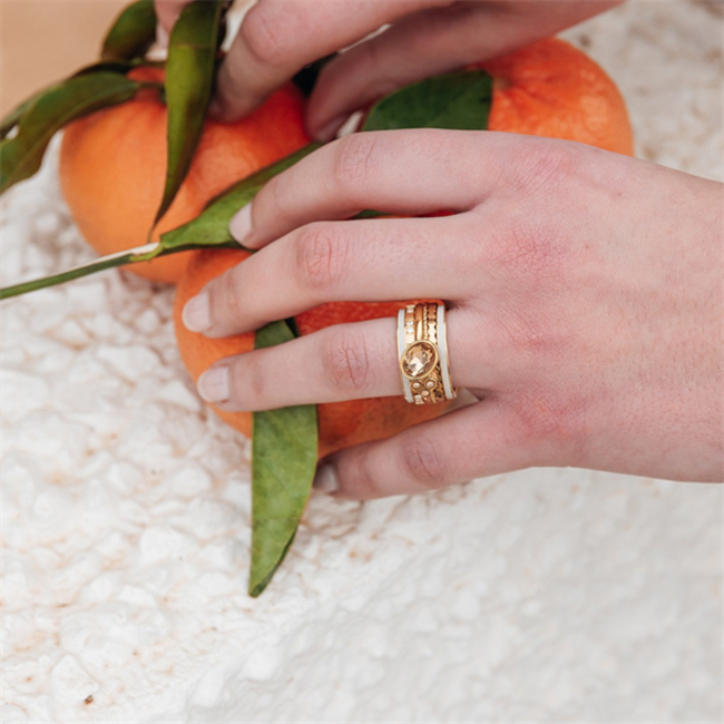 Complete goud ring  sunkissed in zilver goud of rosegoud