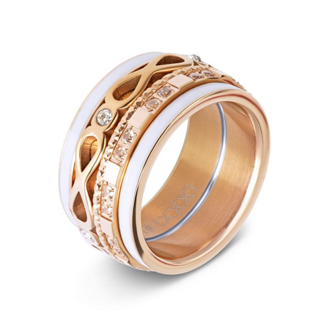 Complete aluna zilver goud of rosegoud ring