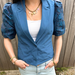 Blauwe blazer