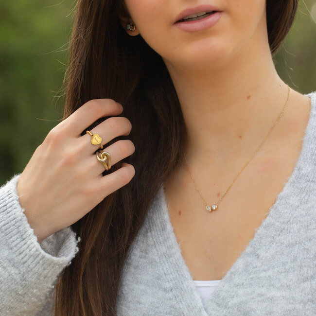 Goud tiny  sparkle ketting