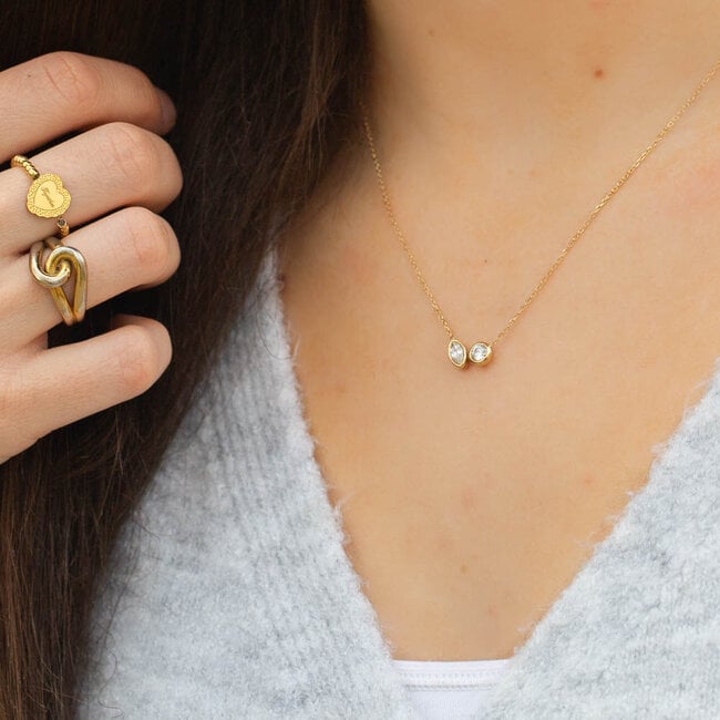 ZAG  Bijoux Goud tiny  sparkle ketting