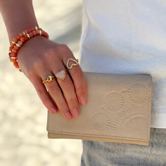 Zeeuws Leer zeeuwse portemonnee beige