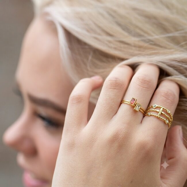 Stainless steel ringen mix & match