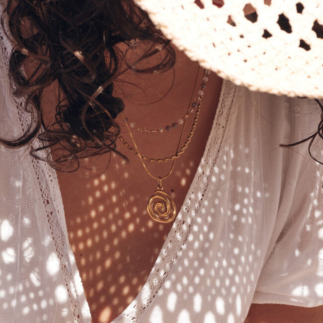 IXXXI Goud ketting zon sora
