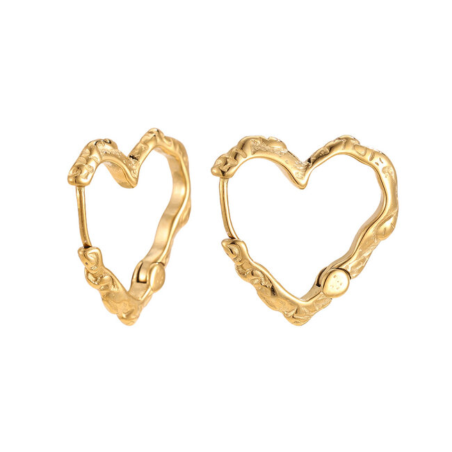 Beadle Trendy oorringen met hart