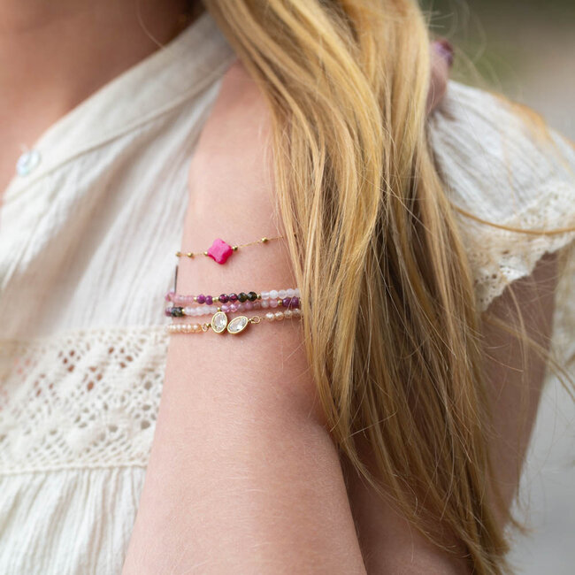 ZAG  Bijoux Armband in roze paarse tinten