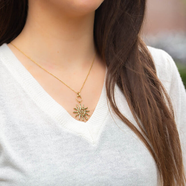Beadle Zon ketting met zonnestralen