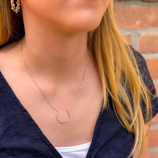 ZAG  Bijoux ketting zilver met open rondje