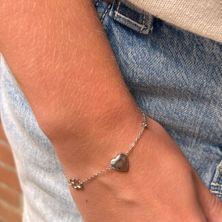 ZAG  Bijoux Armband met hart en klaver