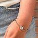 ZAG  Bijoux Schakelarmband met zirkonia munt