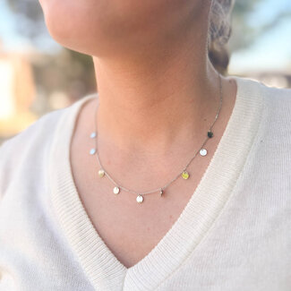 ZAG  Bijoux Zilveren ketting muntjes