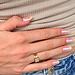 ZAG  Bijoux Goudkleurige ring met witte steen