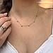 ZAG  Bijoux Ketting met groene zirconia steentjes