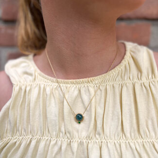 ZAG  Bijoux Goud ketting met steen