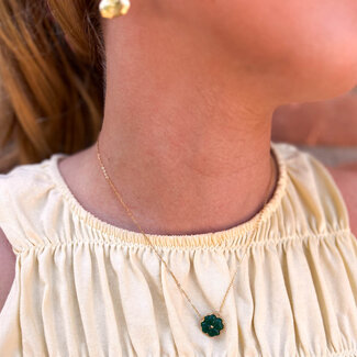 ZAG  Bijoux Green flower