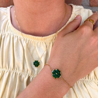 ZAG  Bijoux Groene bloem