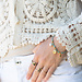 Beadle Zeegroen koord armband