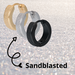 IXXXI Oorbellen sandblasted in goud, zilver, zwart of rosegoud