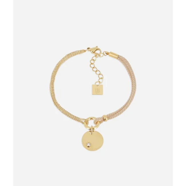 ZAG  Bijoux Goudkleurige armbanden met  munten